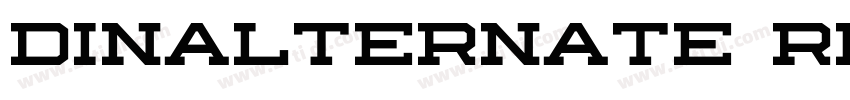 dinalternate regular字体转换